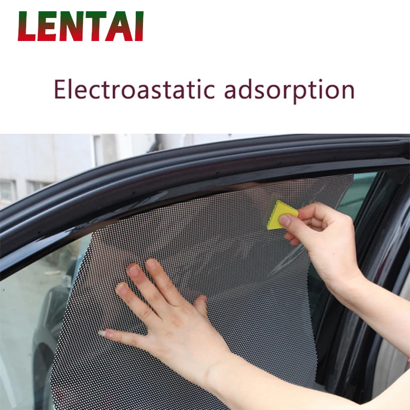 LENTAI 1PC Car Window shade cover Static electricity stickers For Alfa Romeo Chevrolet Aveo Captiva Ford Focus 3 Fiesta Mondeo