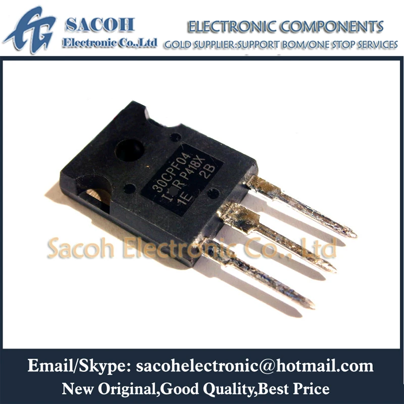 

New Original 5Pcs/Lot 30CPF04 OR 30CPU04 TO-247 30A 400V Fast Recovery Rectifier Diode