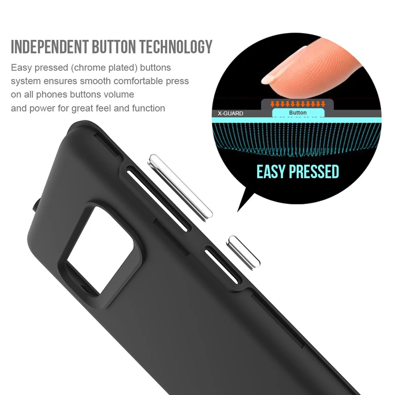 TOIKO X Guard 2 in 1 Protection Case for Samsung Galaxy S10 Shockproof Cover S10 Plus S10+ Soft TPU Hard PC Armor Hybrid Shell