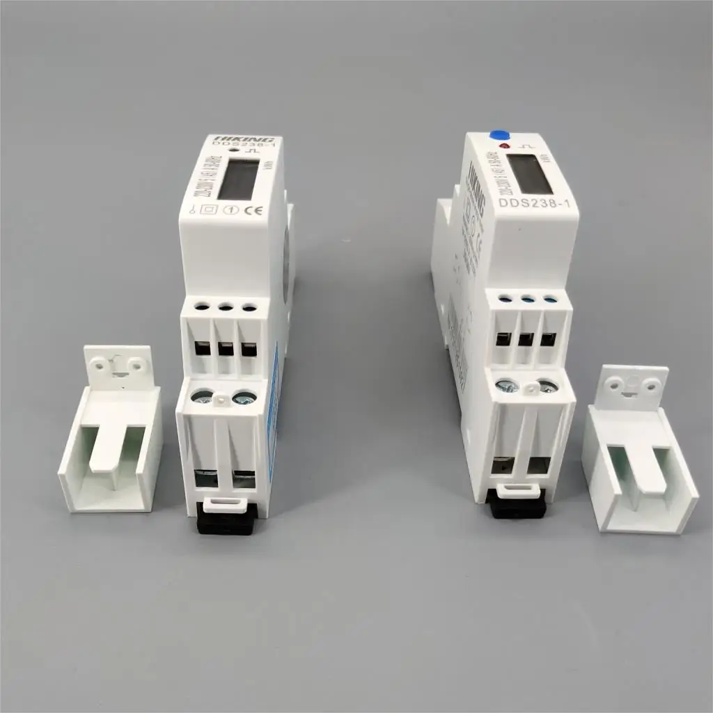 5(45)A 45A 220V 230V 50HZ 60HZ LCD display Single phase Din rail KWH Watt hour din-rail blue backlight energy meter