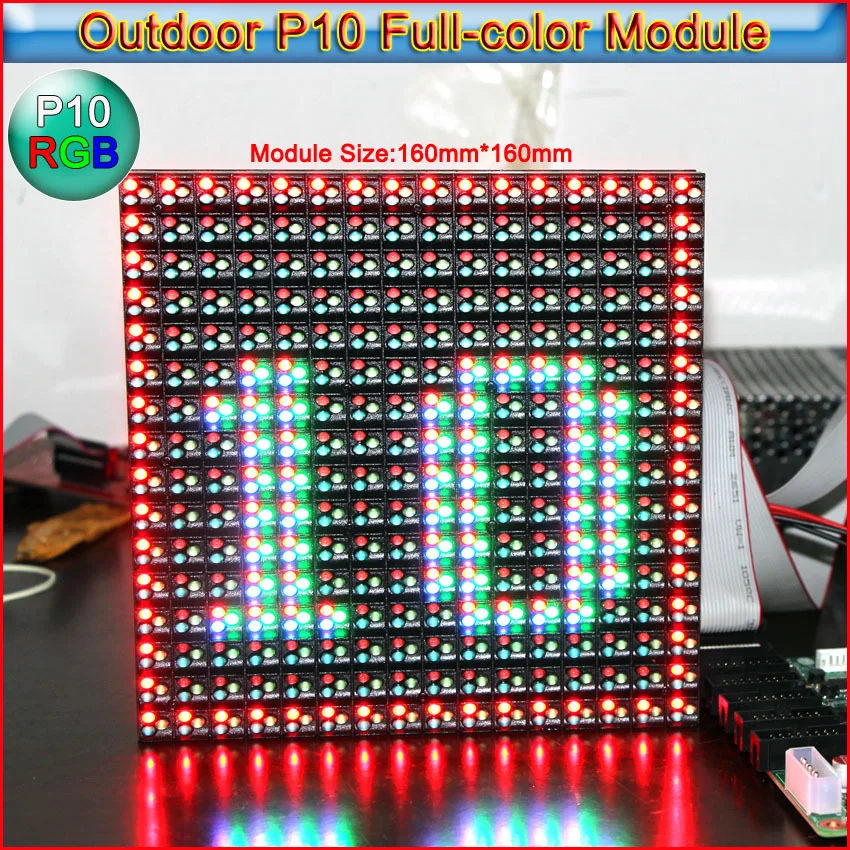 P10 Outdoor Full Color LED display module, Waterproof outdoor led module, Video ,Graphic, Picture, Text Advertising led display