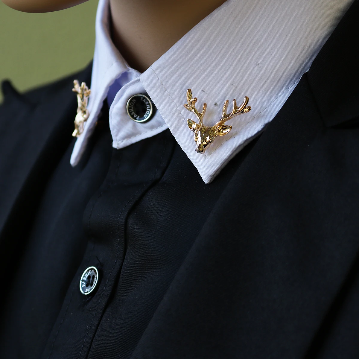 i-Remiel Vintage Metal Small Deer Head Elk Brooch Pin for Suit Shirt Collar Badge Lapel Pins and i-Remiel Vintage Metal Small Deer Head Elk Brooch Pin for Suit Shirt Collar Badge Lapel Pins and