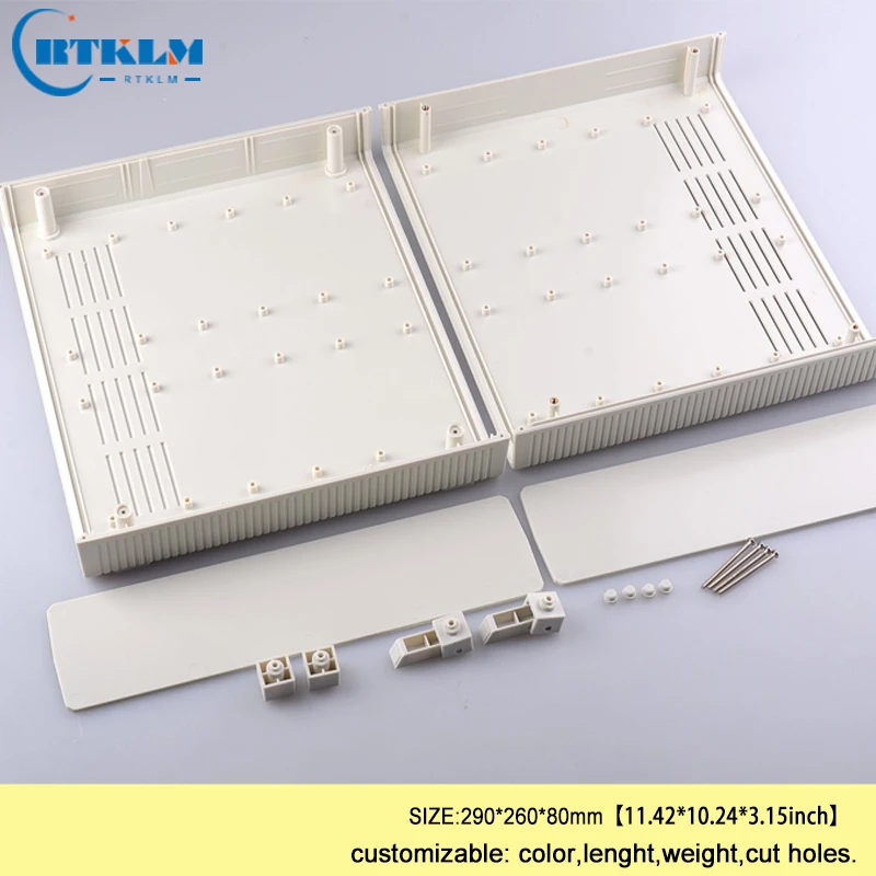 ABS electronicjunction box plastic speakpers enclosure custom plastic project box diy instrument case 290*260*80mm