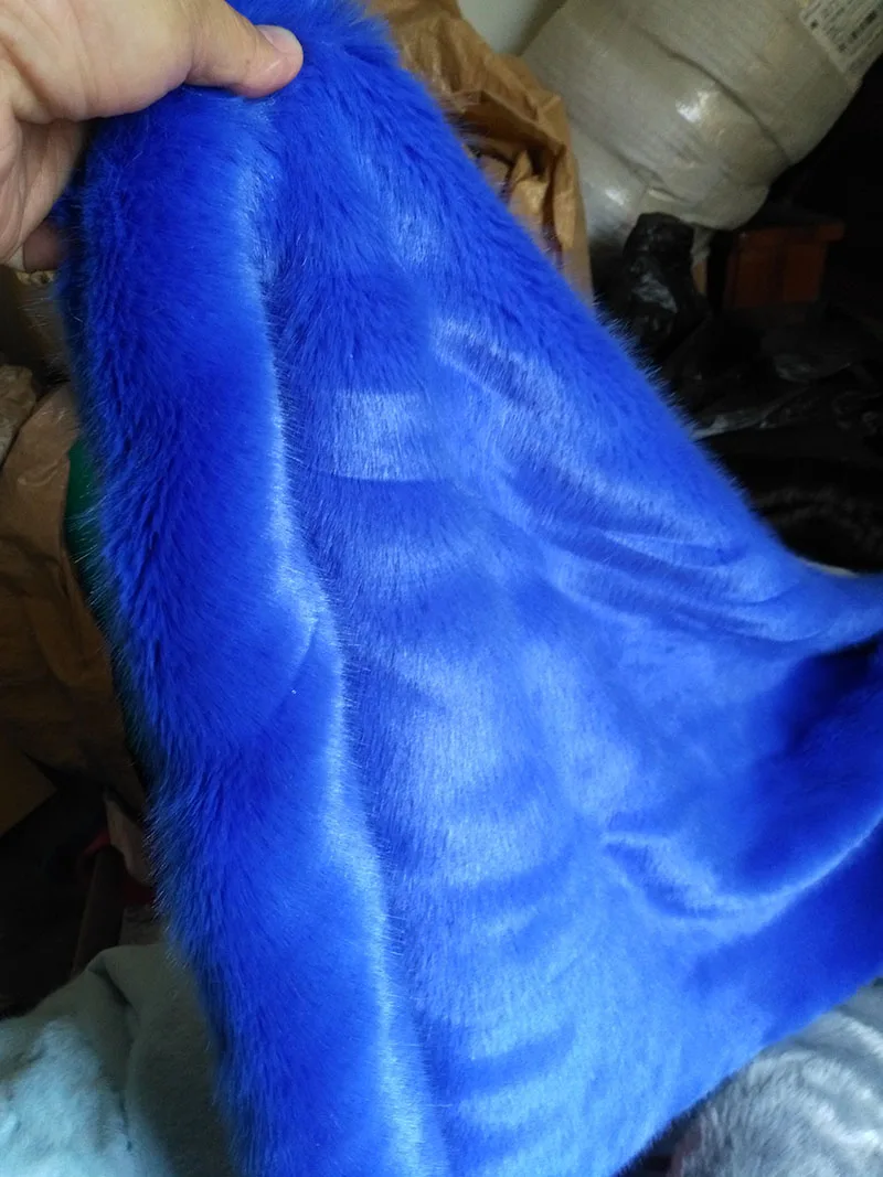 Wholesale DR15 blue color mink cloth,Cosplay clothing materials,felt cloth,faux fur fabric