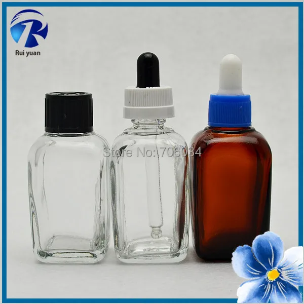 

Essential Oil 20ml Empty Clear Glass Bottles E Cigarette ELiquid E Cigarette Liquid Square Bottles liquid