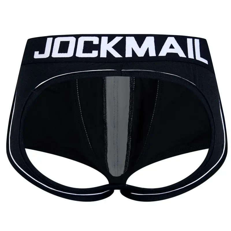 JOCKMAIL Sexy Men Underwear Boxer shorts Backless Buttocks Cotton open back Gay Men Underwear JockStraps cuecas Gay panties