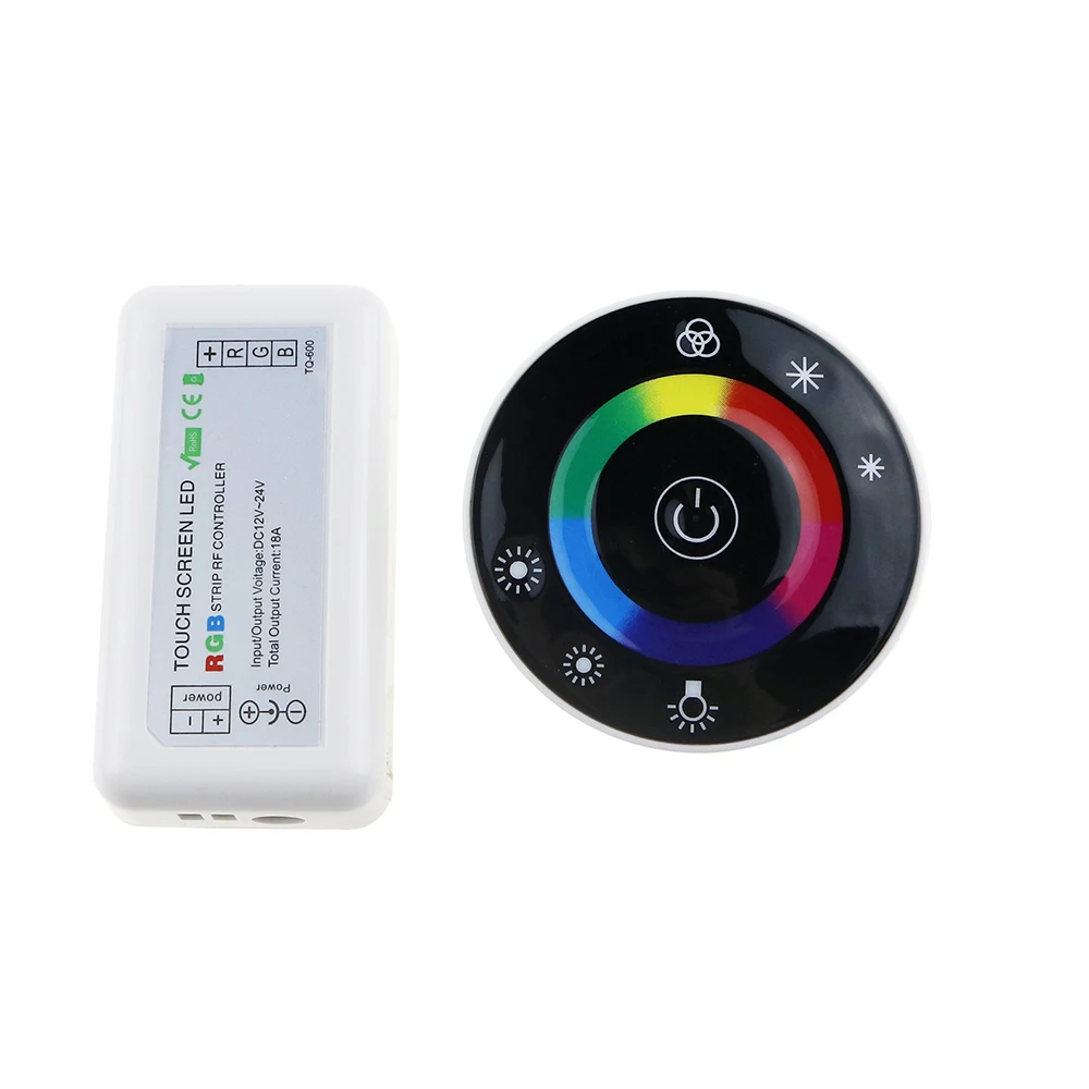 DC 12V/24V Wireless Touch Panel RF Remote 18A 7 Keys Controller Dimmer for RGB LED Strip Popular New 10PCS