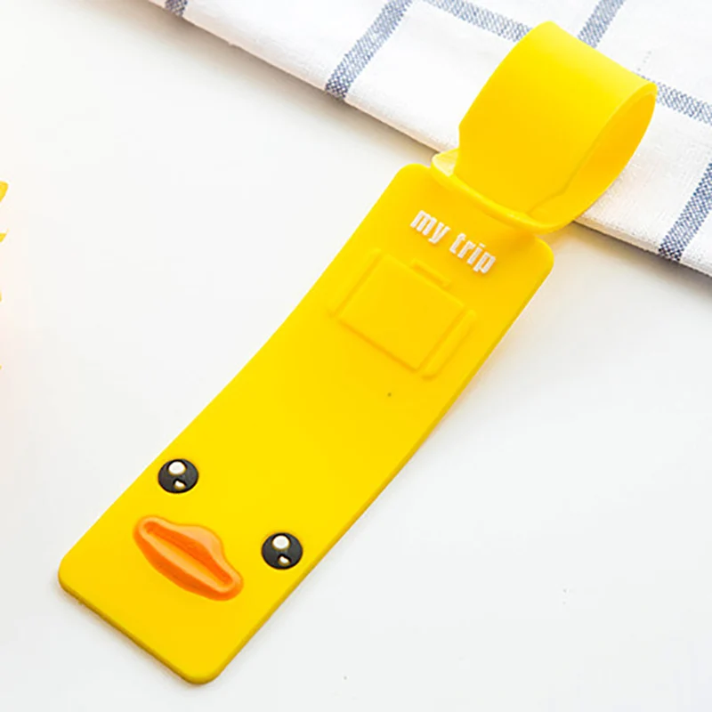Cute Travel Luggage Label Straps Luggage Tag 2016 For Cartoon Silicone Suitcase Korean Style Name ID Address Tags Luggage Tag