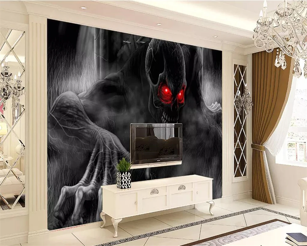 beibehang papel de parede Custom Wallpapers 3d Photo Murals Forest Dominant Orangutan King Monkey Background wall paper 3d mural