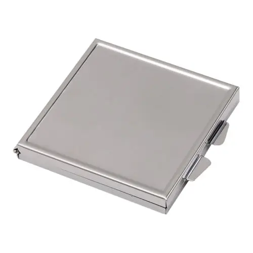 

Wholesale Lot of 25 Blank Metal Compact Cosmetic Mirror Cases Square