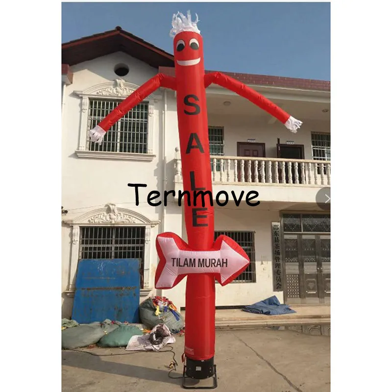 advertise car wash inflatable sky dancer,one leg air dance puppet tube man with arrow inflatable dancing tube man