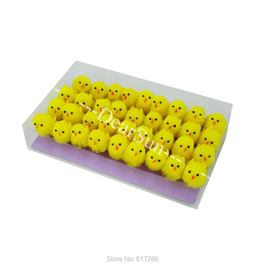 

Easter Chicken Easter chick Easter mini chicks for easter decoration 10 sets/ lot total 360 pcs chicks