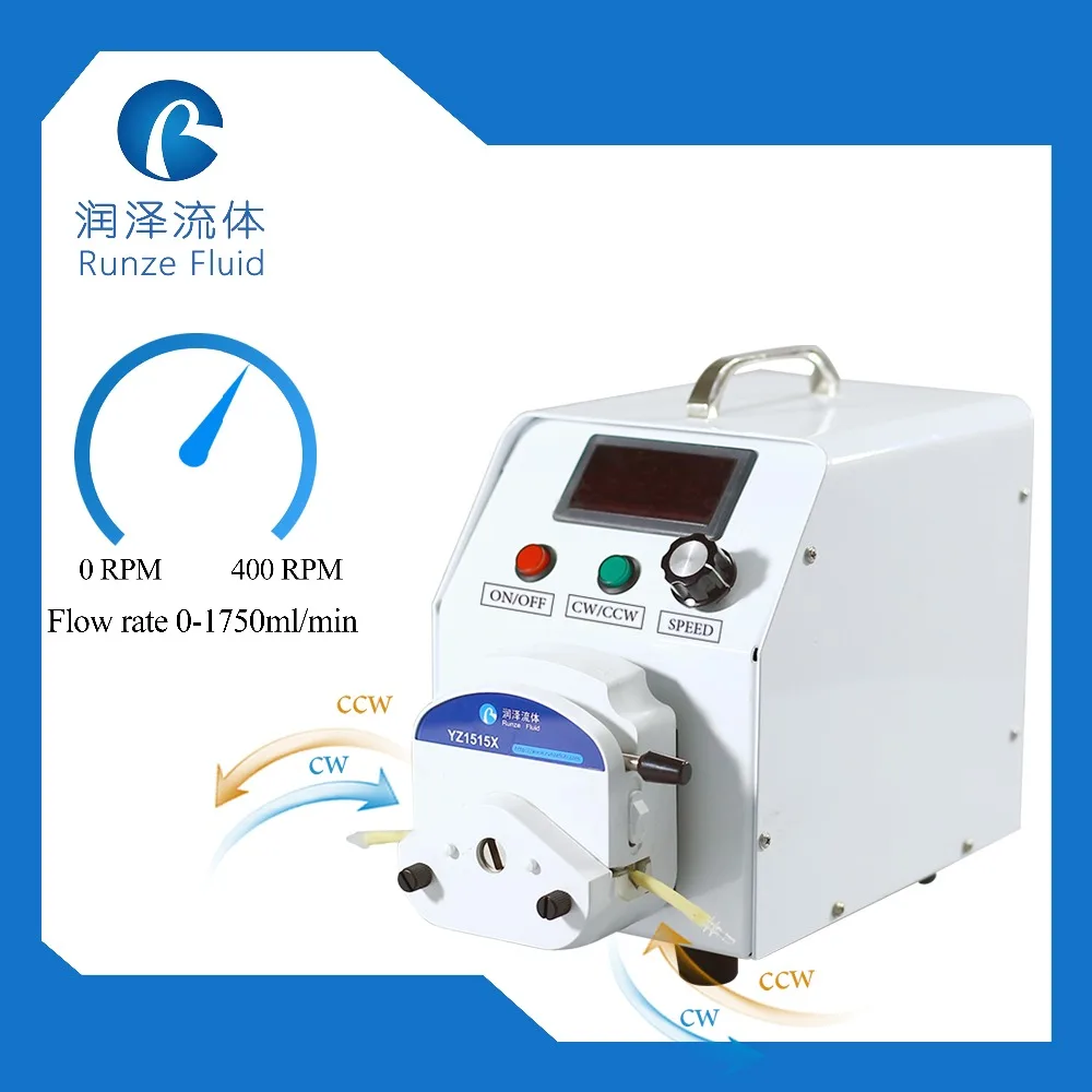 High Flow Liposuction Peristaltic Pump Speed Adjustable for Medical Laboratory with Silicon Tubing Food Grade