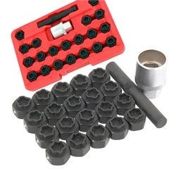 22Pc Wheel Locking Nut Key Socket Sets For BMW 1 3 5 6 & 7 Series 1/2