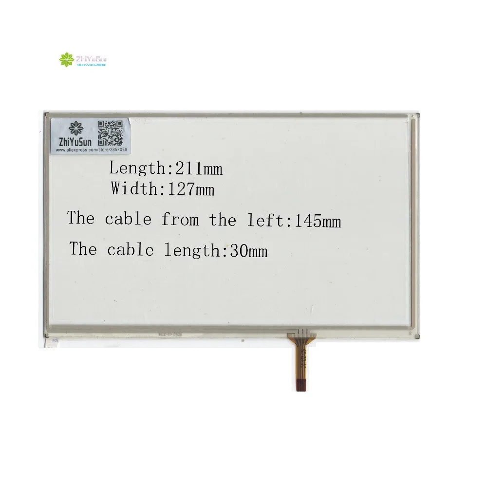 

ZhiYuSun HLD-TP-2926 211mm*127mm 9inch 4lines NEW touch screen panel TOUCH glass sensor 211*127 for DVD car touch screen