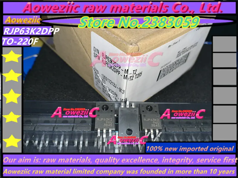 Aoweziic 100% New Imported Original  RJP63K2  RJP63K2DPP  TO-220F Iiquid Crystal Transistor