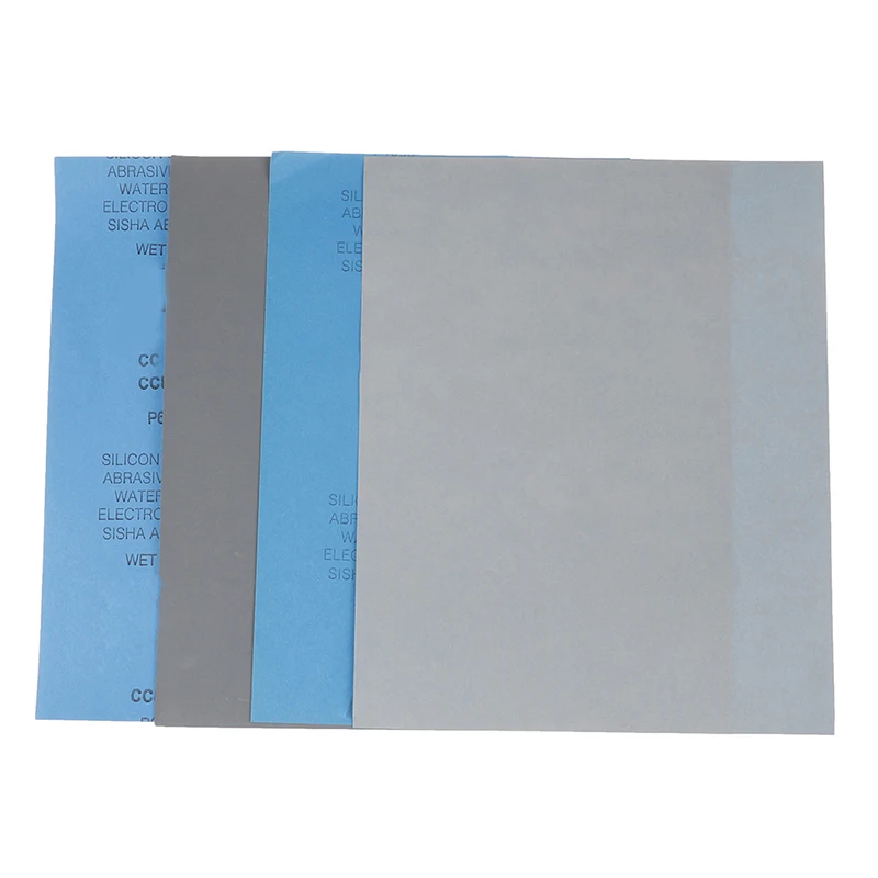 1 pz grana 800-5000 lucidatura a umido e a secco levigatura fogli di carta vetrata abrasiva a umido/a secco finitura superficiale realizzata