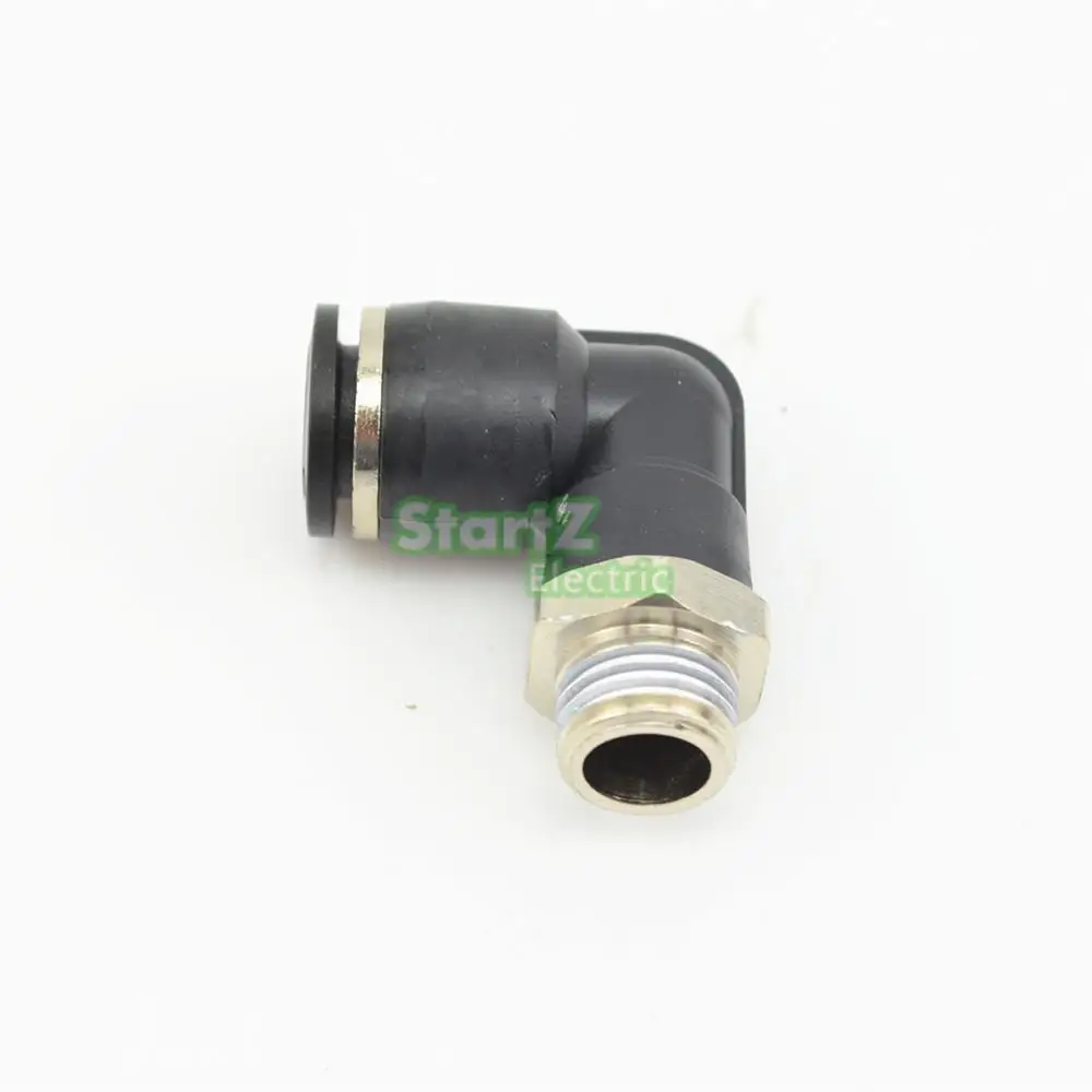 10 Chiếc Chất Lượng Cao 10Mm X 1/4 ''Đường Chỉ May Bằng Khí Nén Nam Khuỷu Tay Kết Nối Ống Không Phù Hợp