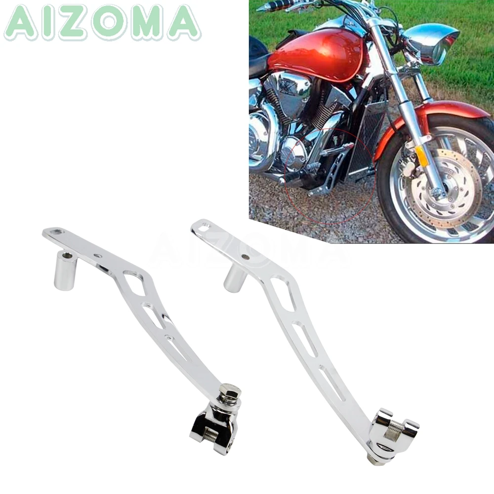 

Motorcycle Cruise Highway Foot Peg Mount Bracket w/ Adaptors Kit For Honda VTX 1300 Retro VTX1300S VTX1300T VTX1300C 2003-2009