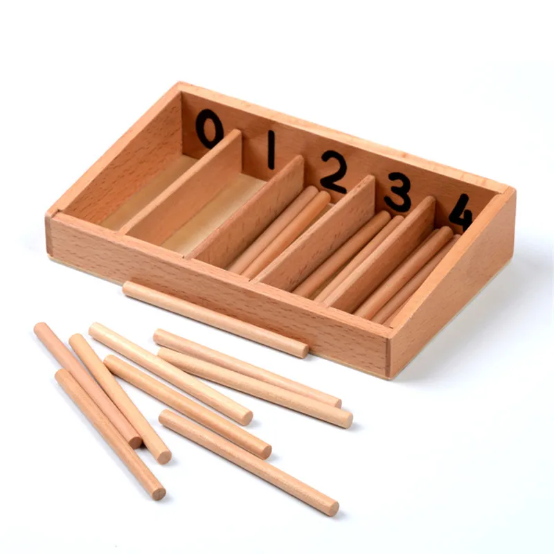 Familie Version Baby Spielzeug Spindel Box Mit 45 Spindeln Montessori Mathematik Lernen und Bildung Pädagogisches Spielzeug Spindel Stange