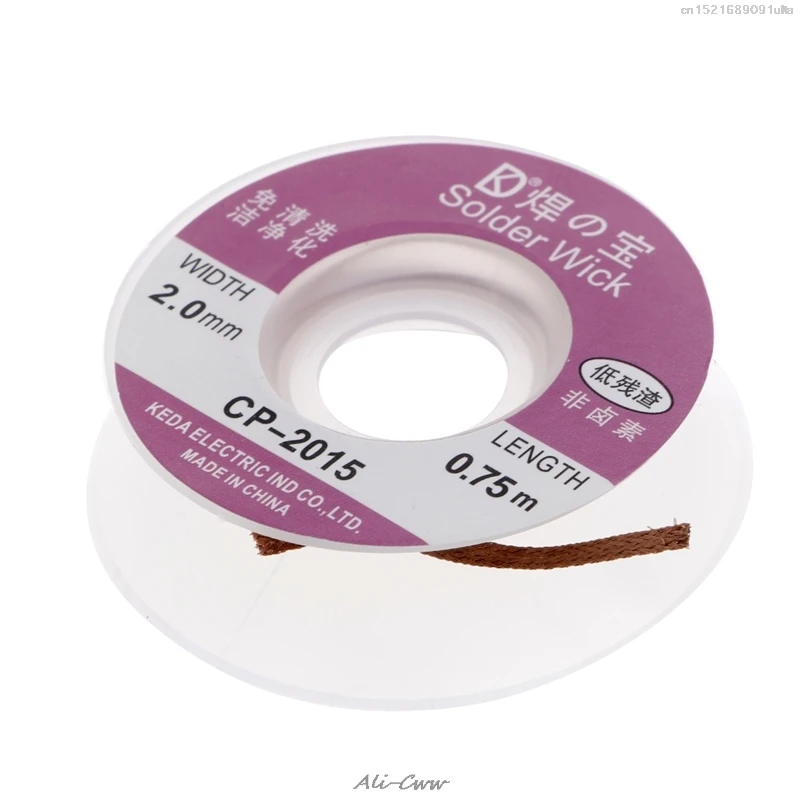 2018 Desoldering Solder Braid Wick Remover Cable Wire New