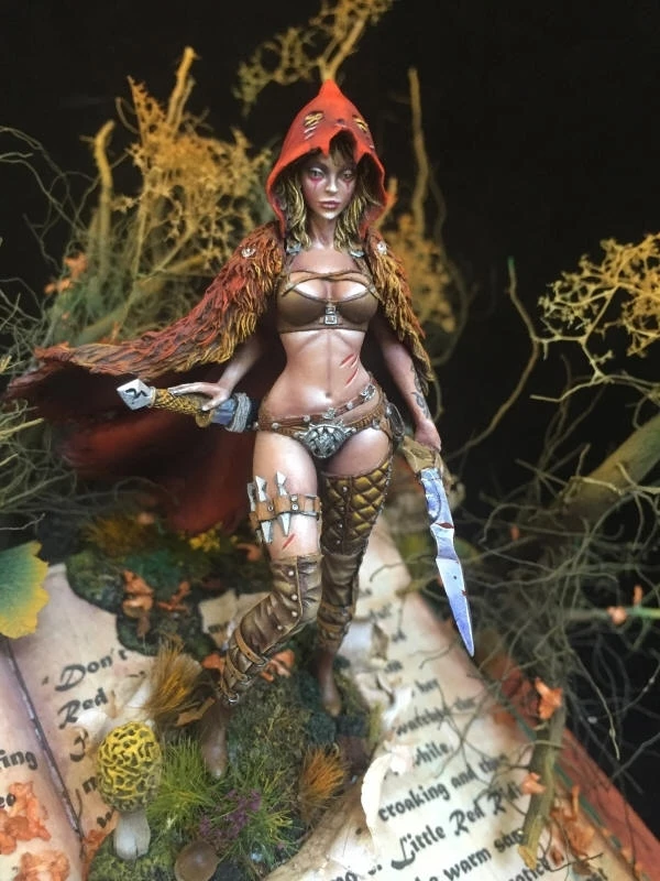 Resin kit ancient woman soldier