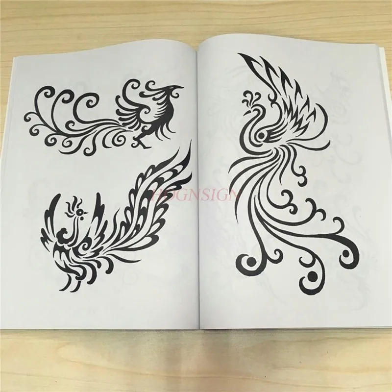 

Chinese Totem Tattoo Book Manuscript Pattern Atlas Album Practical Small Embroidered Drawing Material Equipment Supplies Tatoo