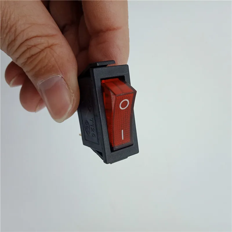 Rocker Switch KCD3 250V 15A 125V สีแดงปุ่ม Light On - Off Rocker สวิทช์ไฟสำหรับ Rayma hot Air เครื่องเชื่อม