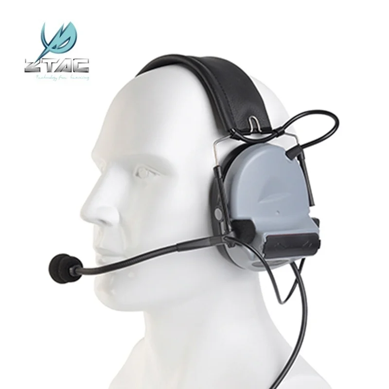 Z Tactical Softair Comtac II Headset  Aviation Headphone Z-Tac Airsoft Paintball Noise Canceling Earphone Z041