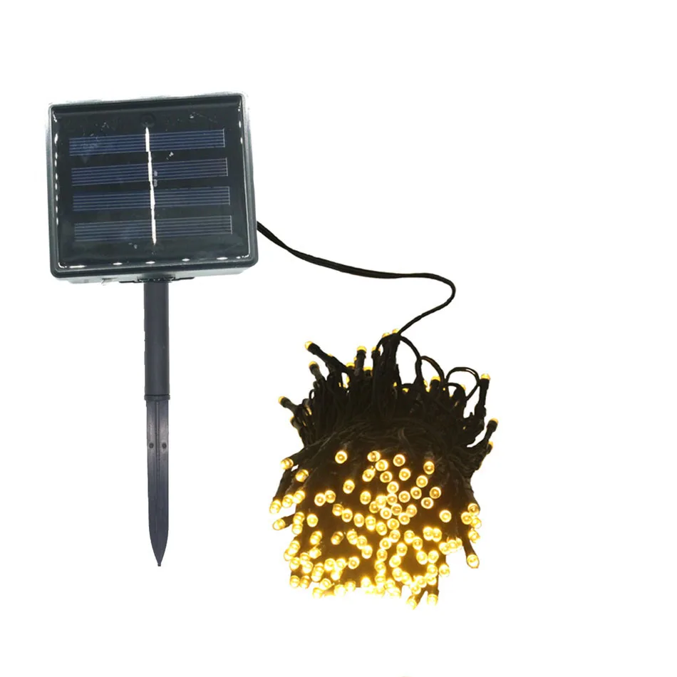 

Lighting Strings Waterproof LED Solar Lamp 7 to 52m Outdoor Fairy LED Lighting For Christmas Wedding Party Garlands Decoration