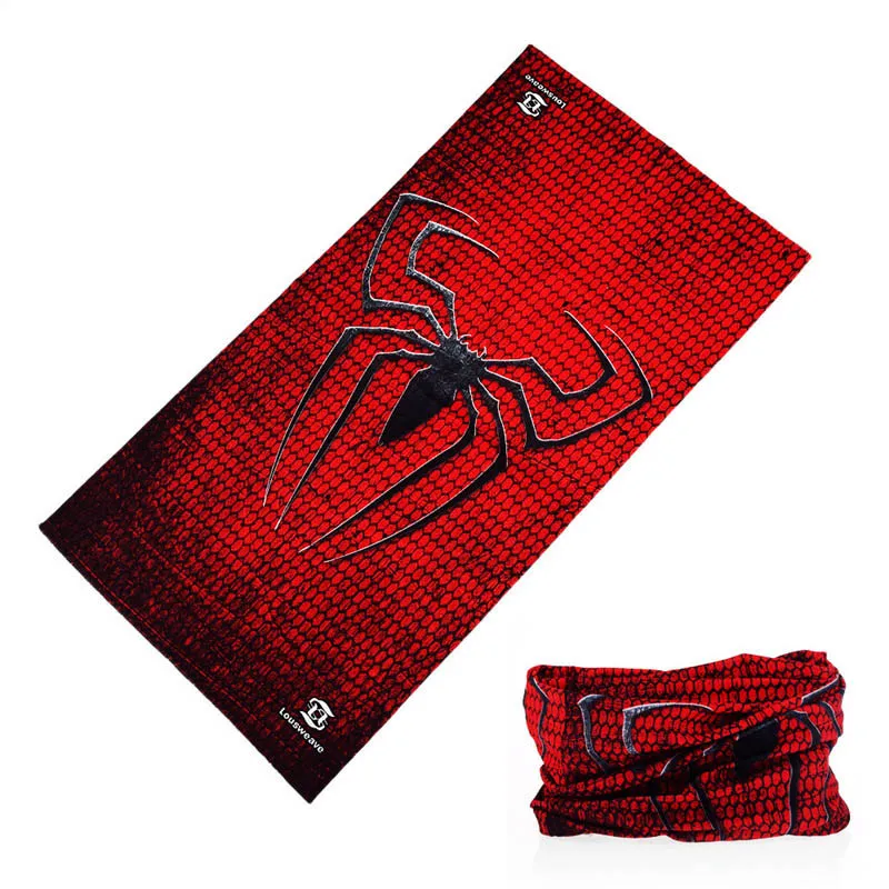 Rood Geel Spider Sport Masker Gezichtsbescherming Magie Naadloze Bandana 'S Fiets Fietsen Hoofddoek Multifunctionele Hoofdband