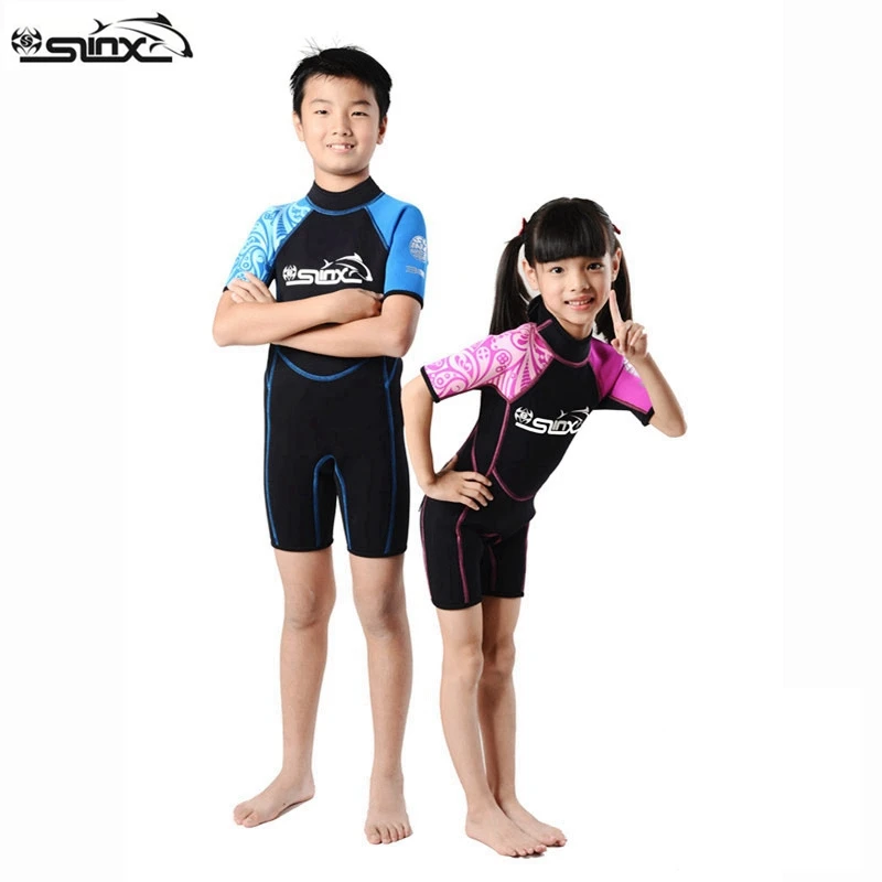 

SLINX 2MM Neoprene Children's Wetsuit Scuba Kids Diving Suit Swimming Surfing Snorkeling Body Boarding Water Park Swimwear