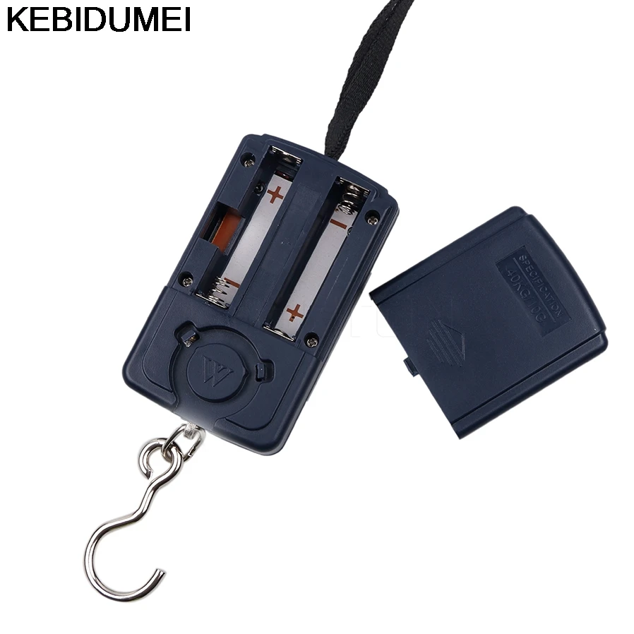 Electronic Luggage Scale 40kg/0.01g Mini Fishing Travel Weighting Suitcase Scale Hook Hanging Scale