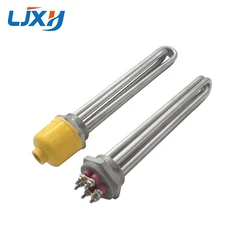 LJXH DN40 Tubular Water/Oil Heating Element 304SS 220V/380V 3KW/4.5KW/6KW/9KW/12KW Spare Parts for Heat-conducting Oil Stove