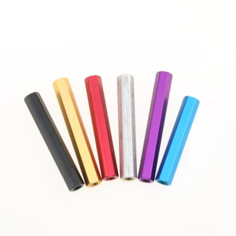 10 Stück M3 Aluminium Säulenpfosten Sechskant Aluminiumlegierung Abstandshalter Abstandsschraube M3 * 6/8/10/12/15/18/20/22/25/30/35/37/40 mm H = 5 mm