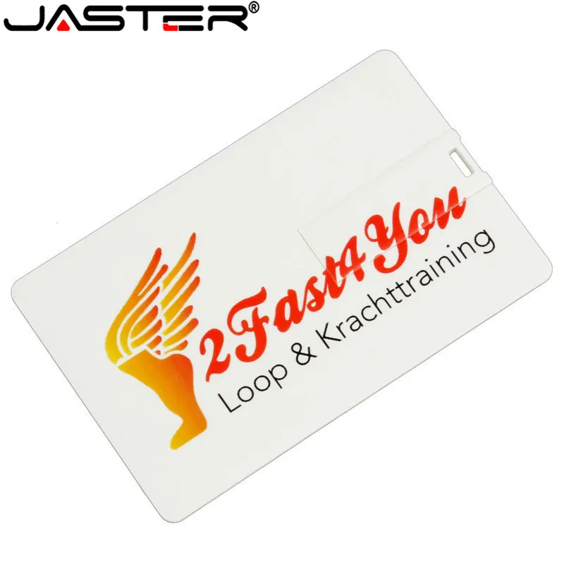 JASTER – clé usb avec LOGO de client, support à mémoire de 4GB 8GB 16GB 32GB, lecteur flash avec LOGO, carte bancaire, disque U