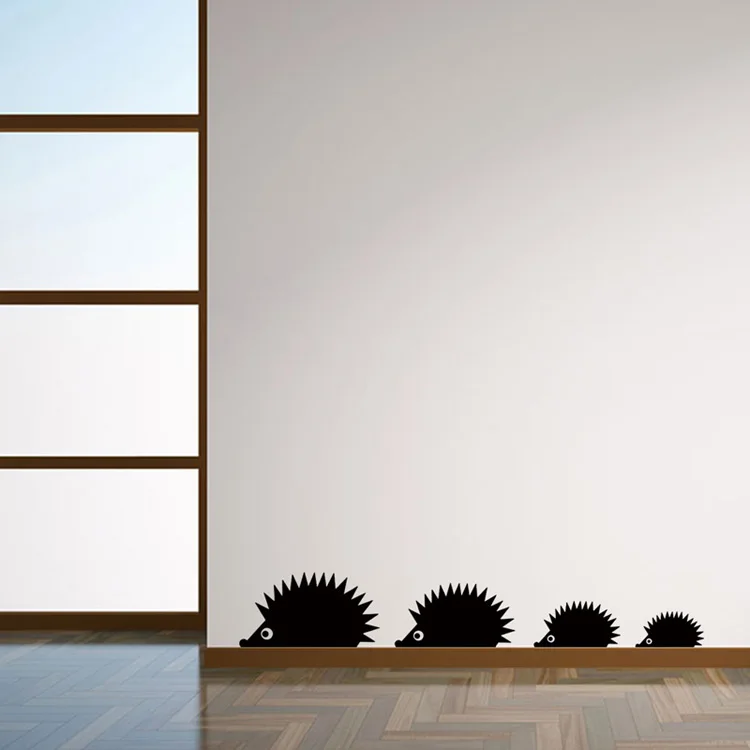 Kreative Igel-Wandaufkleber für Wohnzimmer, Kinderzimmer, Hintergrunddekoration, Wandbild für Heimdekoration, selbstklebende Tapete – Detail 3