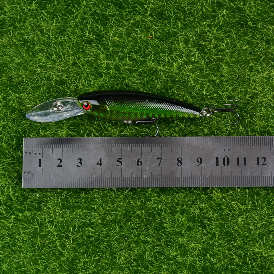 LINGYUE 9CM 8.5G Fishing Lure Hard Plastic Minnow Baits Floating Wobbler Diving 0-1.8M Crankbait 6# Hooks Trolling Pesca H054