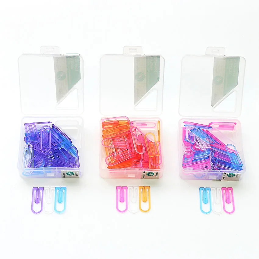 ABS Paper Clip Colorful Tab Index Students Bookmarks Office Supplies Filing Data Student Clipping Paper Decorative Stationary