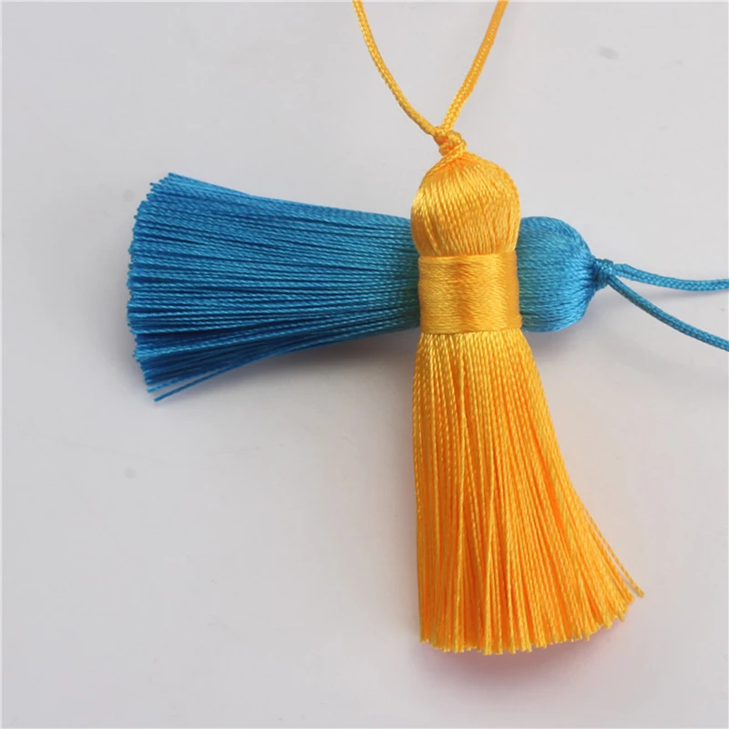 5 Stück/Set 5cm Quasten Hängende Seidenquasten Fransen zum Nähen Zierquasten Schlüsselanhänger DIY Dekorative Vorhang-Accessoires – Detail 6