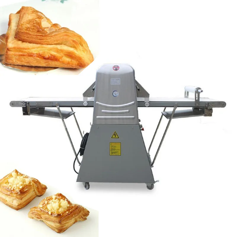 Automatic Dough Pastry Sheeter Roller Machine Vertical Stand Table Top Dough Sheeter Machine Food Processor Croissant Machine