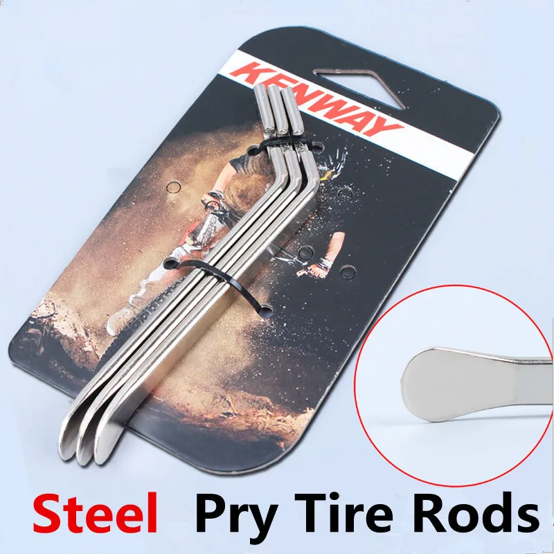 RISK 3pcs/set Bicycle Steel Tyre Pry Bar Cycling Mountain Bike Tire Tyre Lever Opener Breaker Bicycle Tire Repair Tool