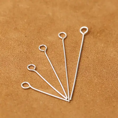 6pcs Real Pure Solid 925 Sterling Silver Needle Pins for DIY Jewelry Making Findings Earring Necklace Connector Part Base - Image 6