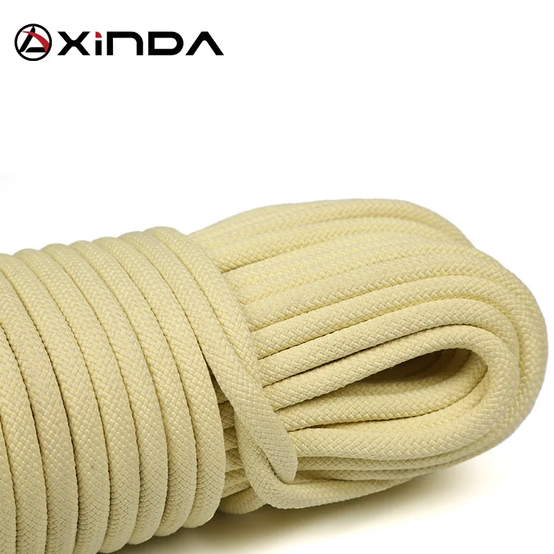XINDA Escalada Paracord Rock Climbing Rope Outdoor Hiking Fire prevention Safety Rope High Strength Cord Camping Equipment