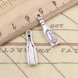 20pcs Charms Beer Bottle 24x6mm Tibetan Silver Color Pendants Antique Jewelry Making DIY Handmade Craft