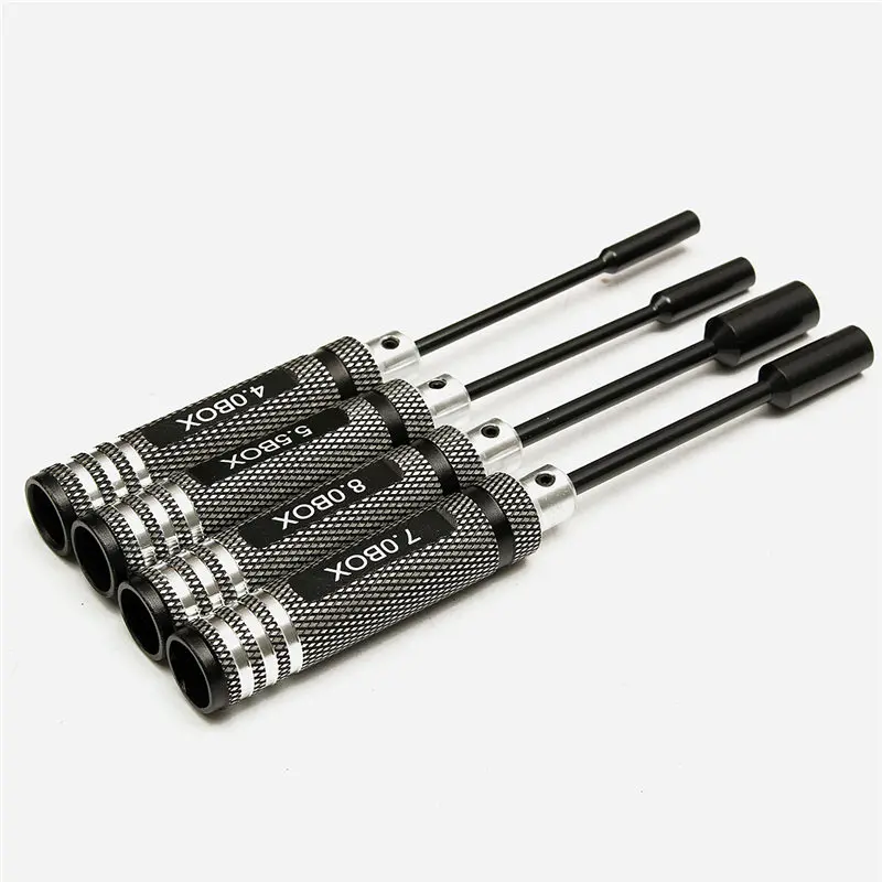 RC DIY Tools 4.0mm 5.5mm 7.0mm 8.0mm crew Driver Wrench set Hex Key Socket Screwdriver set for RC Model RC DIY Repair