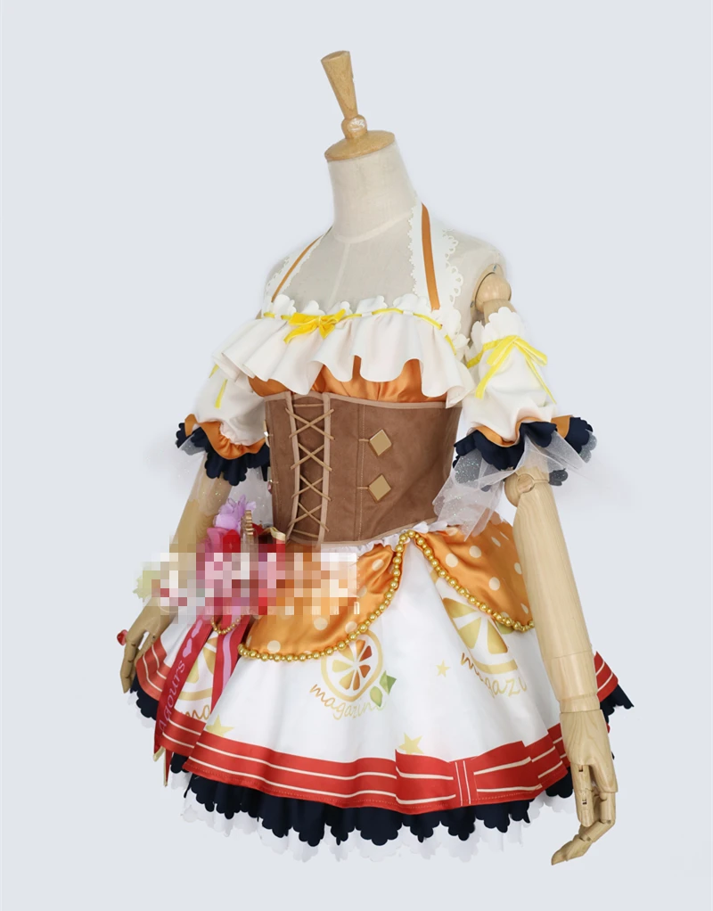 LoveLive!Sunshine Takami Chika Aqours Valentine's Day Awakening Chocolate Maid Women Dress Full Set Christmas Cosplay Costume