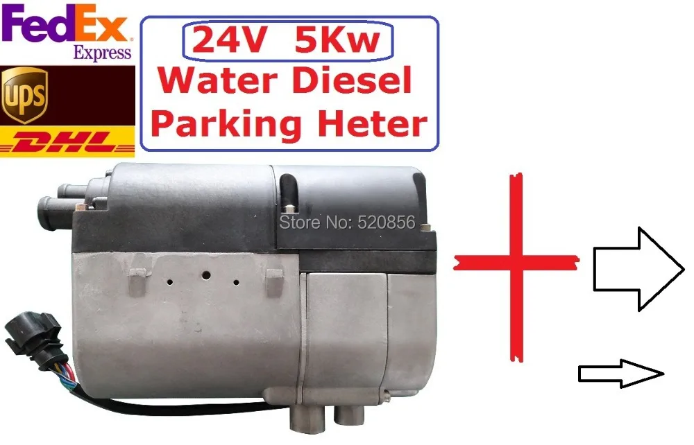 Free Shipping 5kw 24V Water Diesel Parking Heater +( REMOTE CONTROLLER+GIFT) Similar With Webasto Parking Heater Auto Liquid