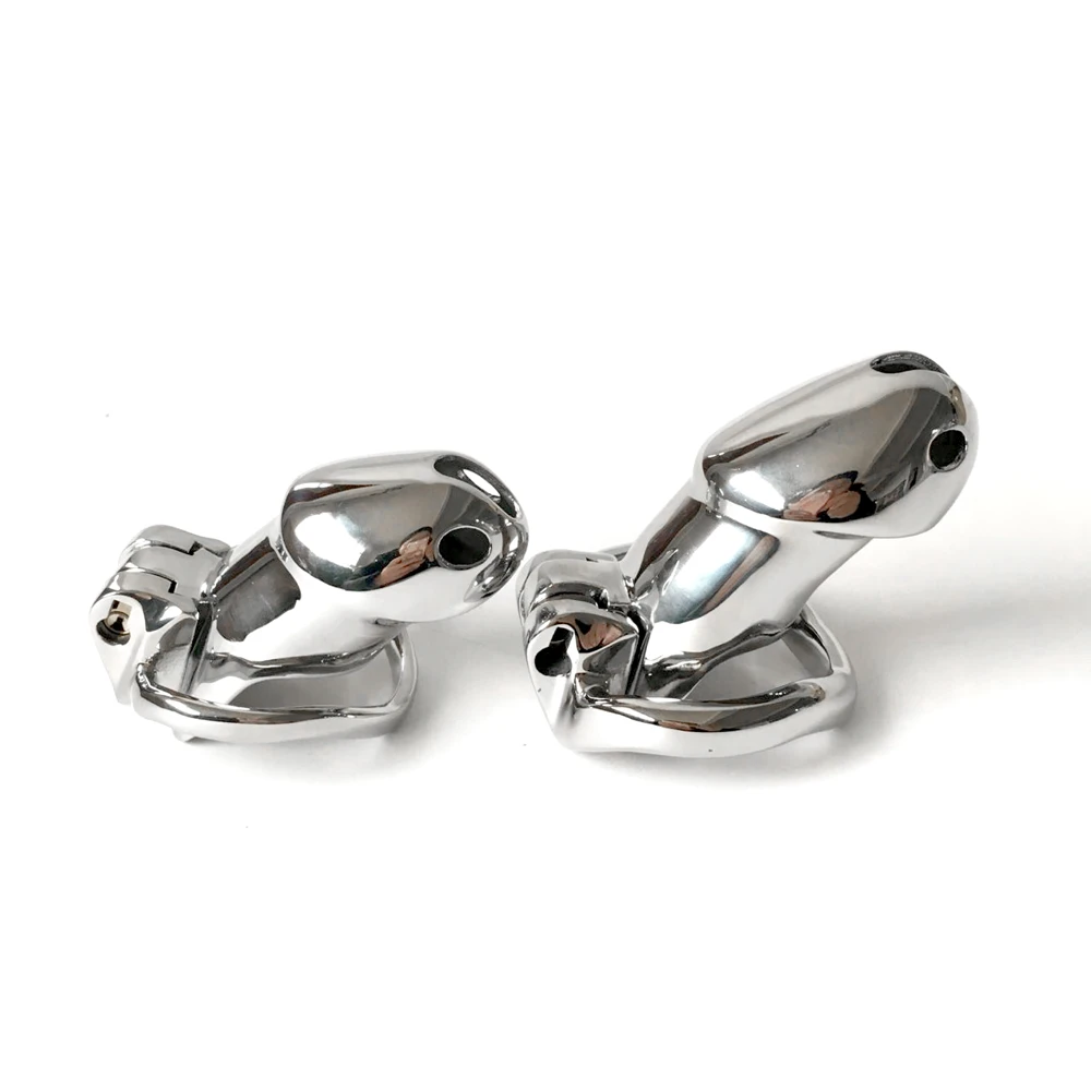 Black Emperor Small size New lock With Arc-shaped Chastity Device Adult Cock Cage Sex Toy 316L Stainless SteelSex toy