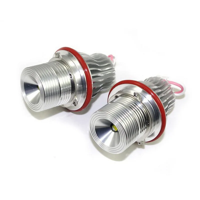 2Pcs/Set Bulb 7000K  Angel Eyes LED MARKER 10W silver CREE Chip LED Halo  FOR BMW E39/E64/E60/E66/E83/E87